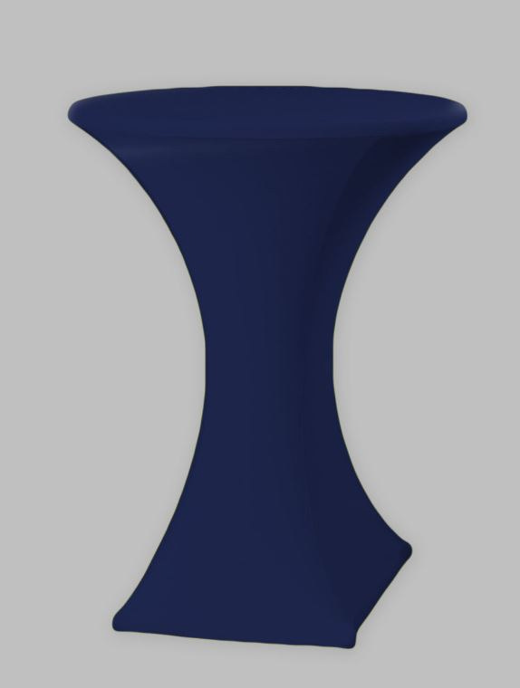 Noleggio TOVAGLIA Cocktail Lycra Blu per Mangia In Piedi Bistrot diam. cm 60 a Milano